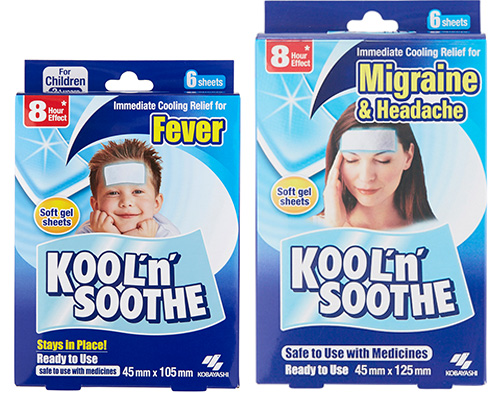 Kool 'n' Soothe Migräne-Kühlstreifen 1 2 3 6 12 Packs 
