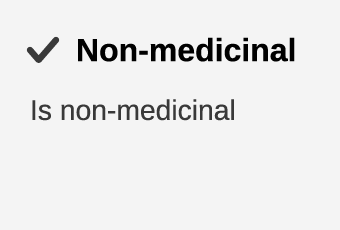 Is non-medicinal